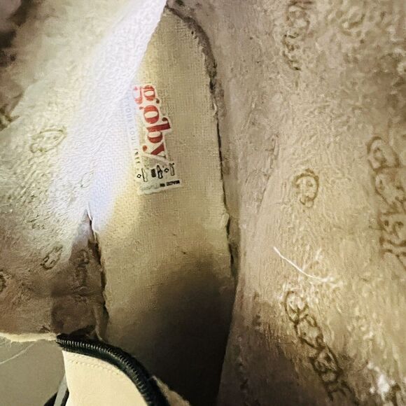 GOBY Women's Size 8.5 EU 39 Sweet Couple Ankle Boots Floral Tan Side Zip $145 - Picture 14 of 16